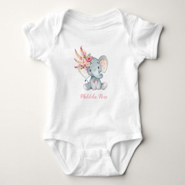Boho Baby Strampler (Vorderseite)