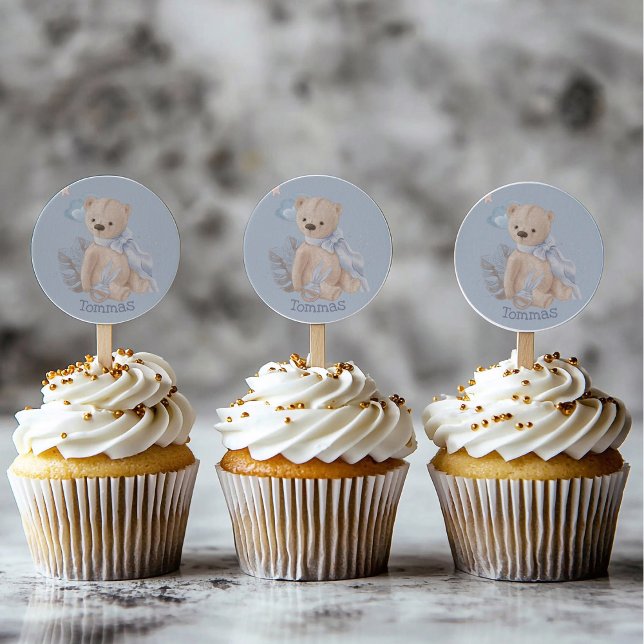 Boho Baby Teddy Bär Classic Round Sticker (Von Creator hochgeladen)