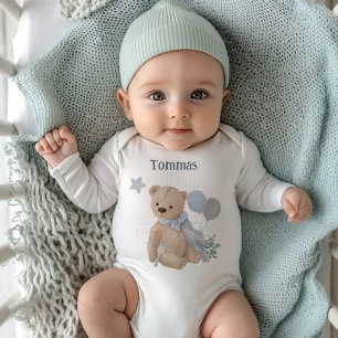 Boho-Baby-Teddybär-Baby-Party Baby Strampler