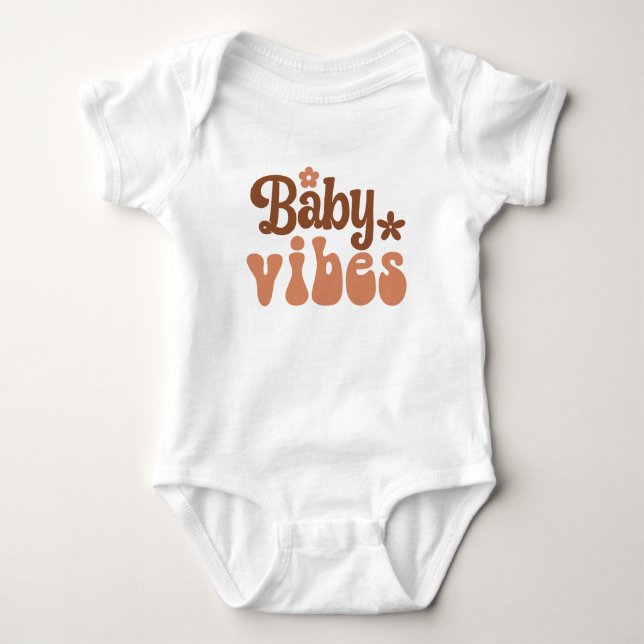 Boho Baby Vibes Strampler (Vorderseite)