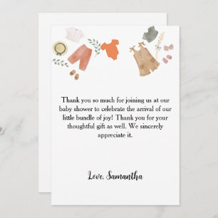 Boho Babykleidung danke Babydusche