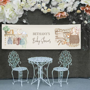Boho-Babyparty für das neutrale Geschlecht des Bab Banner