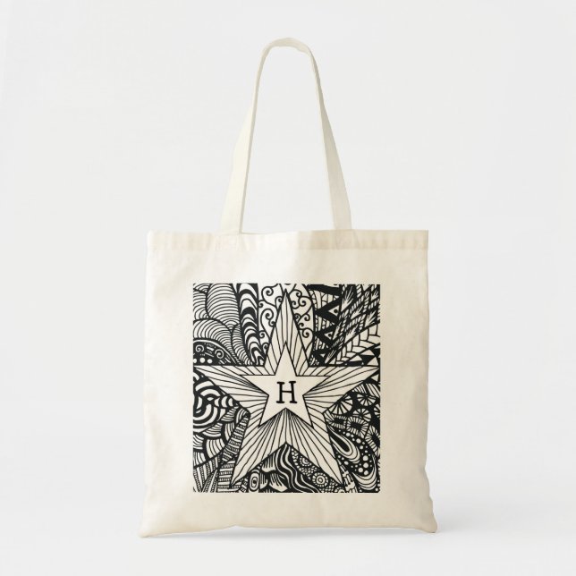 Boho Bag, in dem man einfärben kann, Boho Gastgesc Tragetasche (Vorne)