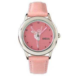 Boho Ballerina Ballett Tutu Mädchen Übung Rosa Nam Armbanduhr
