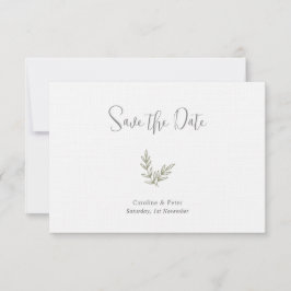 Boho Bamboo Botanischer Leaf Soft Eleganter Garten Save The Date