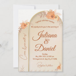 Boho Baptism Invite, Pampas Grass Boho Hochzeit Einladung