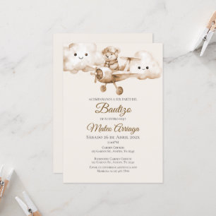 Boho Baptisse Einladung