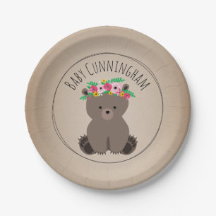 Boho Bärn-Cardstock inspirierte kundenspezifische Pappteller