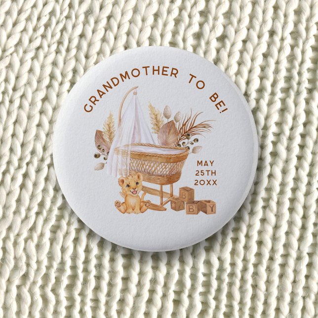 Boho Bassinet Kinderzimmer Babydusche Special Gues Button (Von Creator hochgeladen)