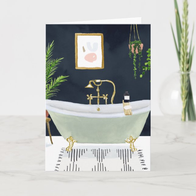 Boho Bath I Karte (Vorderseite)