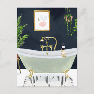 Boho Bath I Postkarte