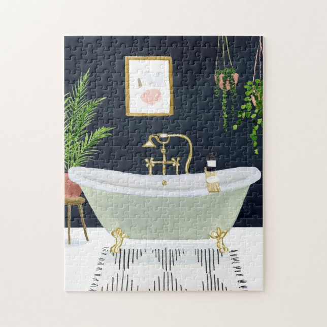 Boho Bath I Puzzle (Vertikal)