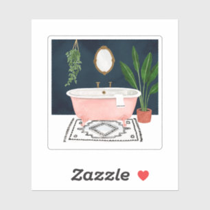 Boho Bath II Aufkleber