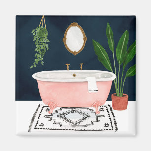 Boho Bath II Magnet