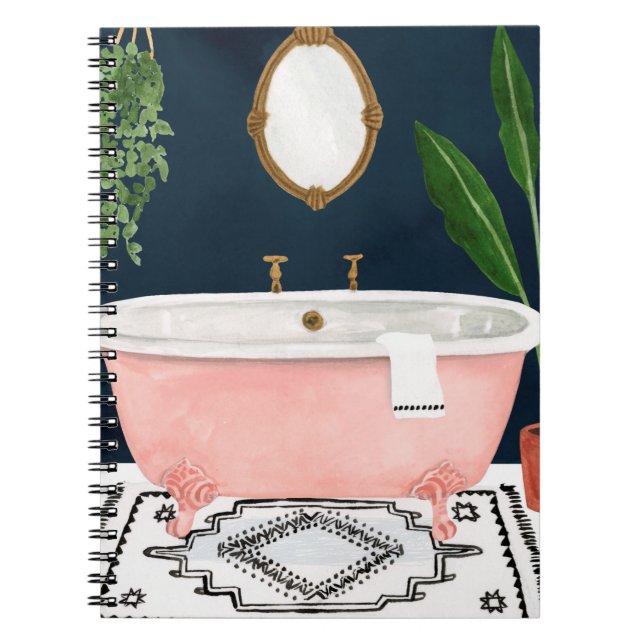 Boho Bath II Notizblock (Vorderseite)