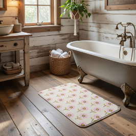 Boho Bath Mat mit ukrainischem Volkskreuz Flo Badematte