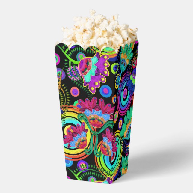 Boho Batik Bright und schöne Blume Geschenkschachtel (Geplatzt)