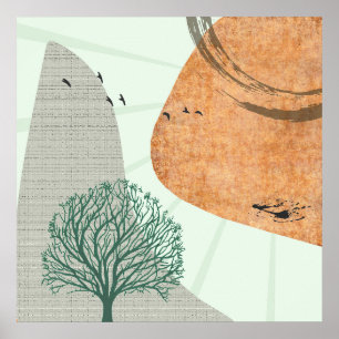 Boho-Baum Poster