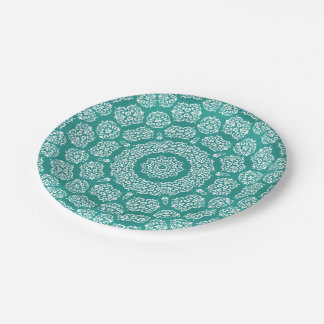 Boho Bazaar, Mix & Match Cerulean-Muster Pappteller