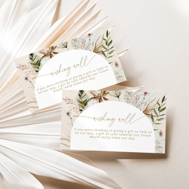 Boho Beach Brautparty gut wollen Begleitkarte (Von Creator hochgeladen)