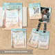 Boho Beach Mit Monogramm Wedding Umschlag Aufklebe Runder Aufkleber (Von Creator hochgeladen)