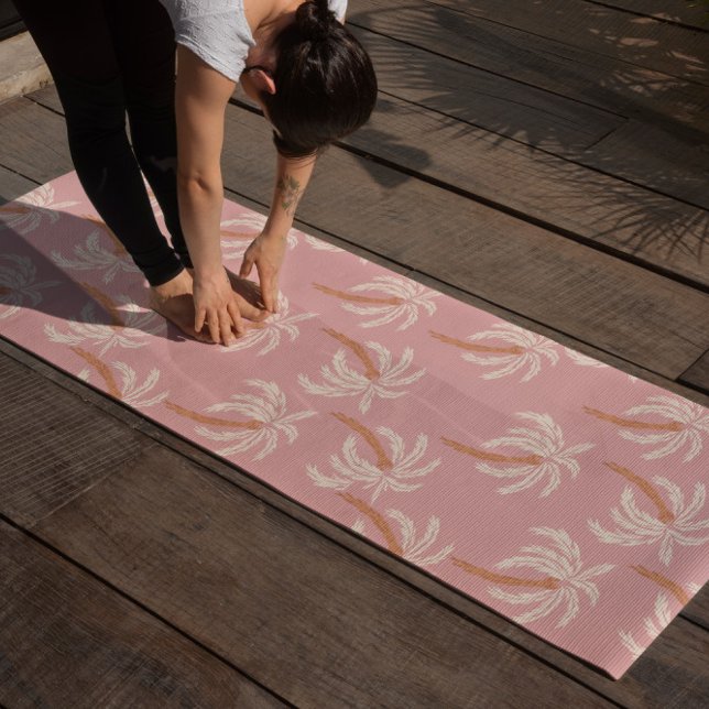 Boho Beach Palm Yoga Mat Tropische Küstenpilates Yogamatte (Von Creator hochgeladen)
