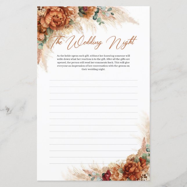 Boho Beach Terracotta Kupfer The Wednight (Vorderseite)