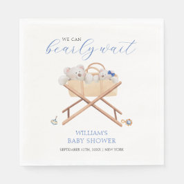 Boho Bear Bassinet Toy Boy Baby Dusche Serviette