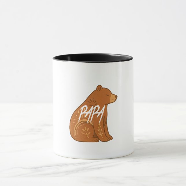  Boho Bear Papa Mug Tasse (Zentrum)