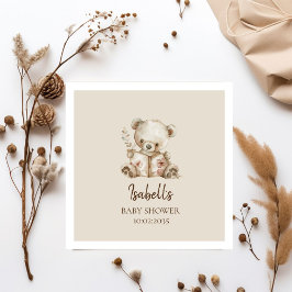 Boho Bearly Wait Storytime Bear Baby Dusche Serviette