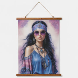 Boho Beauty Wandteppich Mit Holzrahmen