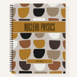 BOHO Beige Brown Earth Tones Betrifft Notizbuch