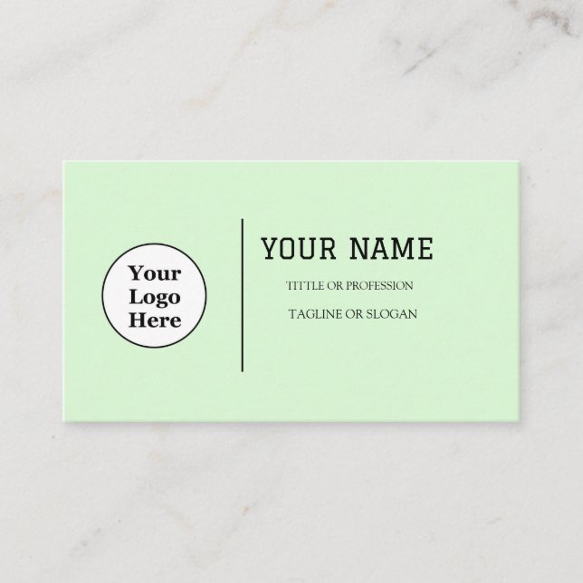 Boho Beige Calligraphy Script QR-Code Visitenkarte (Vorderseite)