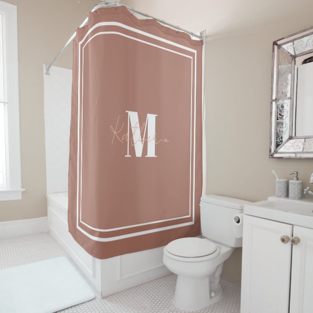 Boho Beige Duschvorhang Farbe B17868 (Beispiel)