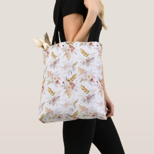 Boho Beige, Pampasgras Terrakotta Wasserfarbe We