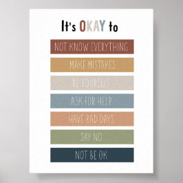 Boho beruhigt die Ecke, die es in Ordnung bringt Poster