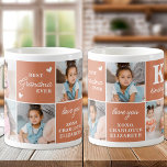Boho Best GRANDMA je Custom Modern 7 Foto Kaffeetasse<br><div class="desc">Das ideale Geschenk für die beste GRANDMA aller Zeiten - eine personalisierte Foto Collage Kaffee Tasse! Diese stilvolle und moderne Tasse bietet Platz für 7 Sonderaufnahmen und schafft so ein einzigartiges und sentimentales Geschenk, das jede Mutter lieben würde. Mit der Möglichkeit, ein personalisiertes Monogramm Initial und Name hinzuzufügen, wird diese...</div>