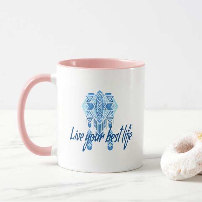 Boho Best Life Tasse (Mit Donut)