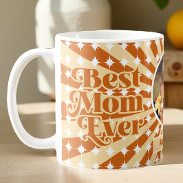 Boho Beste Mama je Personalisiert Foto Mütter Tag Kaffeetasse
