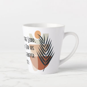 BOHO Bible Verse Latte Tasse