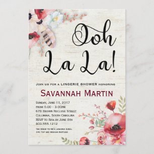 Boho Birken-Wäsche-Duschen-Einladungs-12x18 Einladung