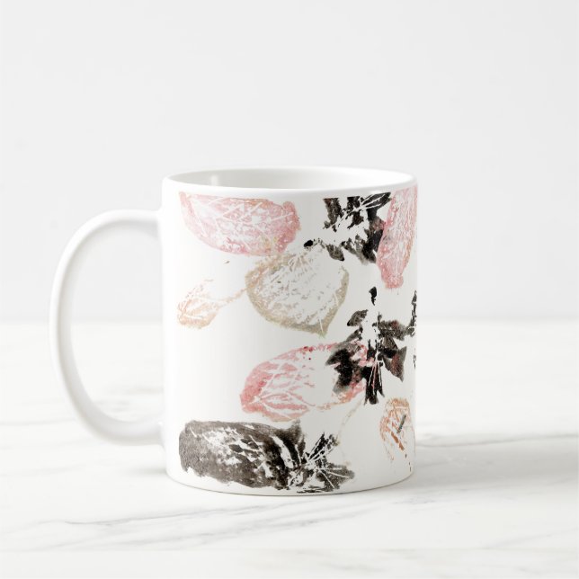 Boho Blätter and Feathers Tasse (Links)
