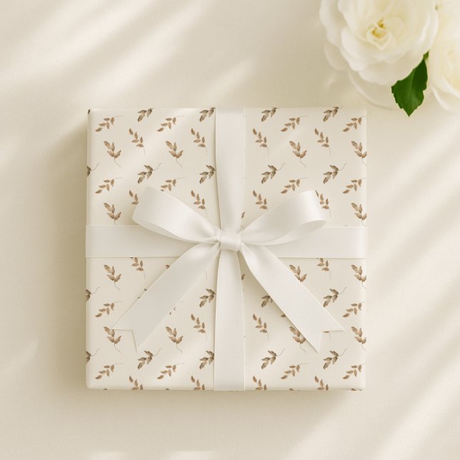 Boho-Blätter, geschlechtsneutrales Kinderzimmer Geschenkpapier (Von Creator hochgeladen)