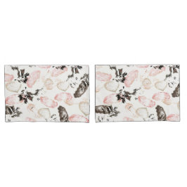 Boho Blätter und Feathers Full Print Standard Sham Kissenbezug