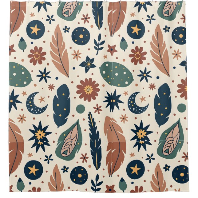 Boho Bliss Duschvorhang (Vorderseite)