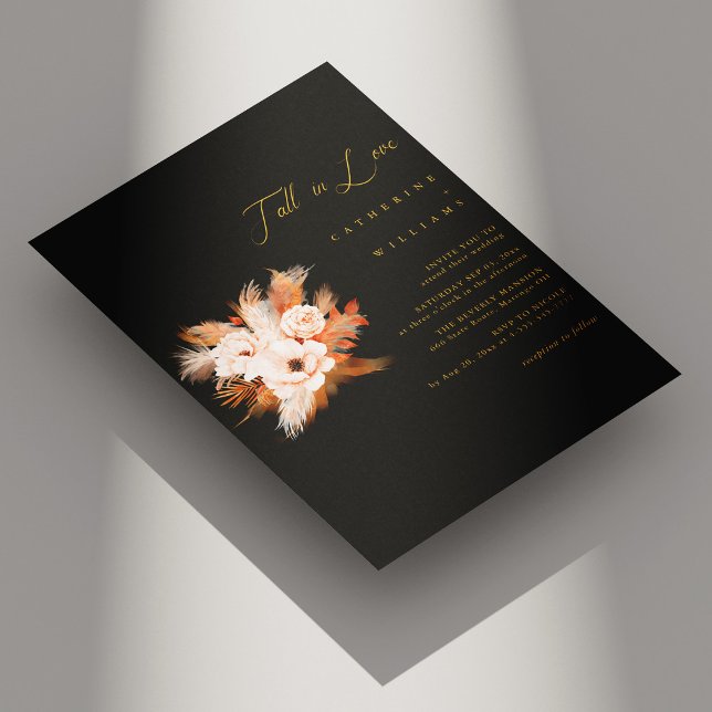 Boho Bliss: Herbst in der Hochzeit der Liebe Einladung (Boho Bliss Fall in Love Wedding Invitation)