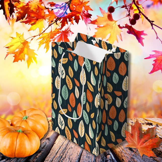 Boho Bliss Herbstlaubs Mittlere Geschenktüte (Boho Bliss Fall Leaves Medium Gift Bag)