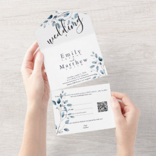 Boho Bliss Hochzeit All In One Einladung