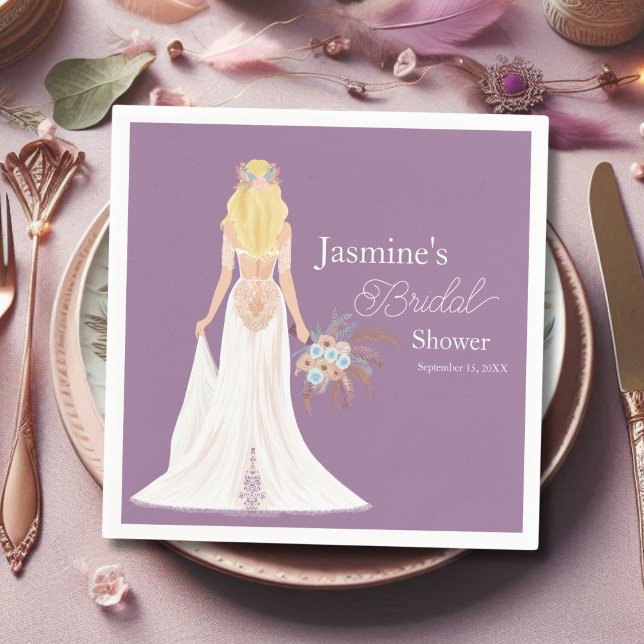 Boho Blonde Haarbrücke mit Blume Serviette (Von Creator hochgeladen)