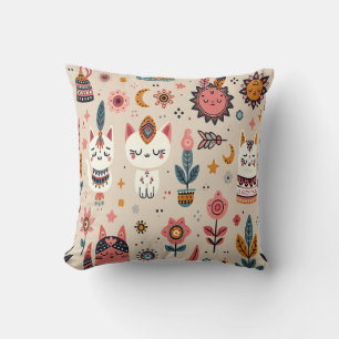 "Boho Bloom & Bites" Kissen